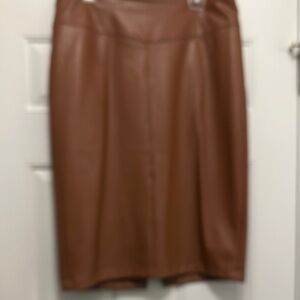 Express Brown Pencil Skirt